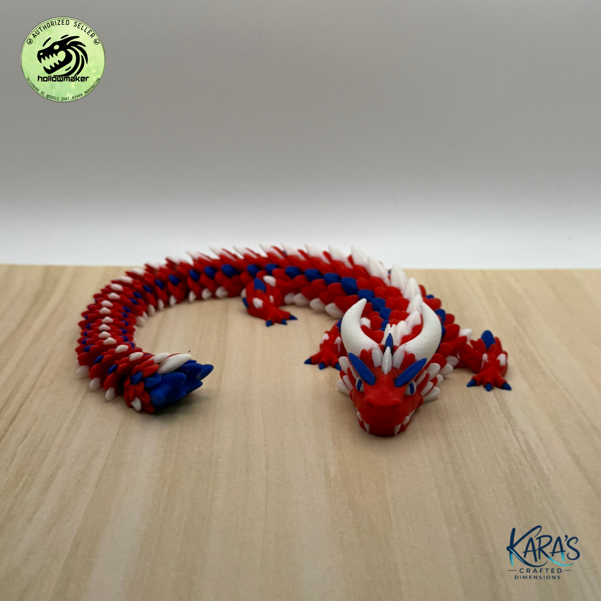 Patriotic Articulating Dragons Collection