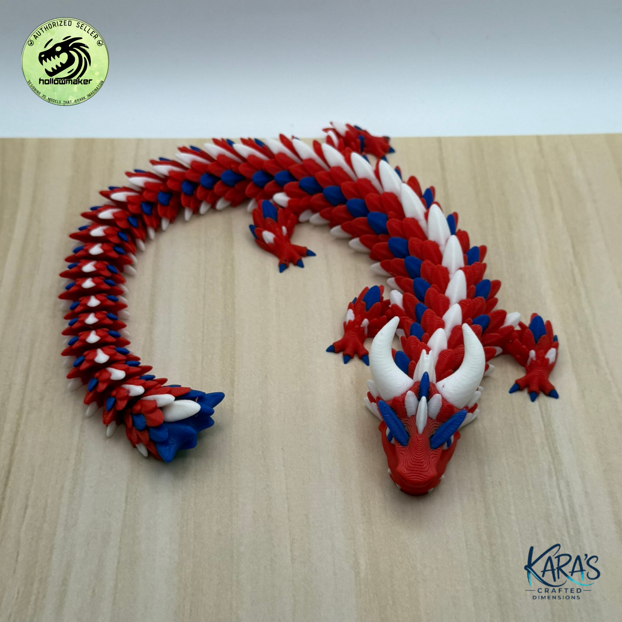 Patriotic Articulating Dragons Collection