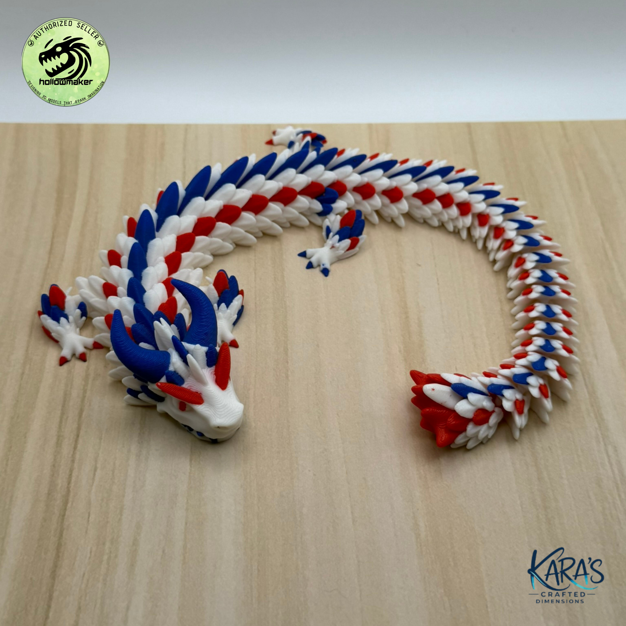 Patriotic Articulating Dragons Collection
