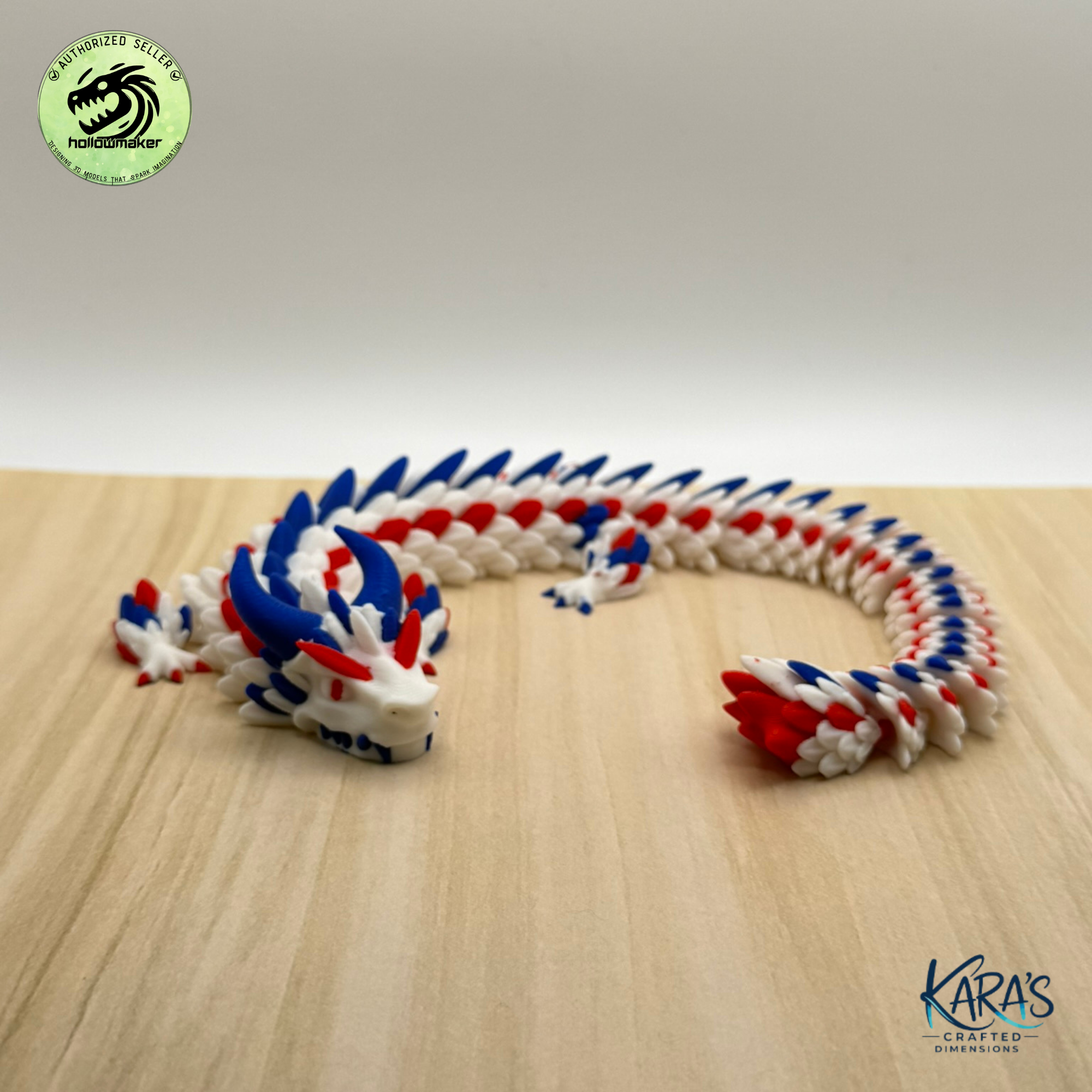 Patriotic Articulating Dragons Collection