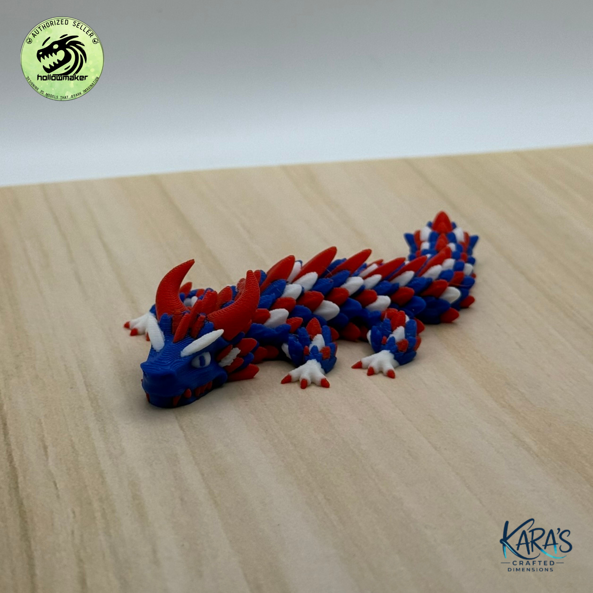 Patriotic Articulating Dragons Collection