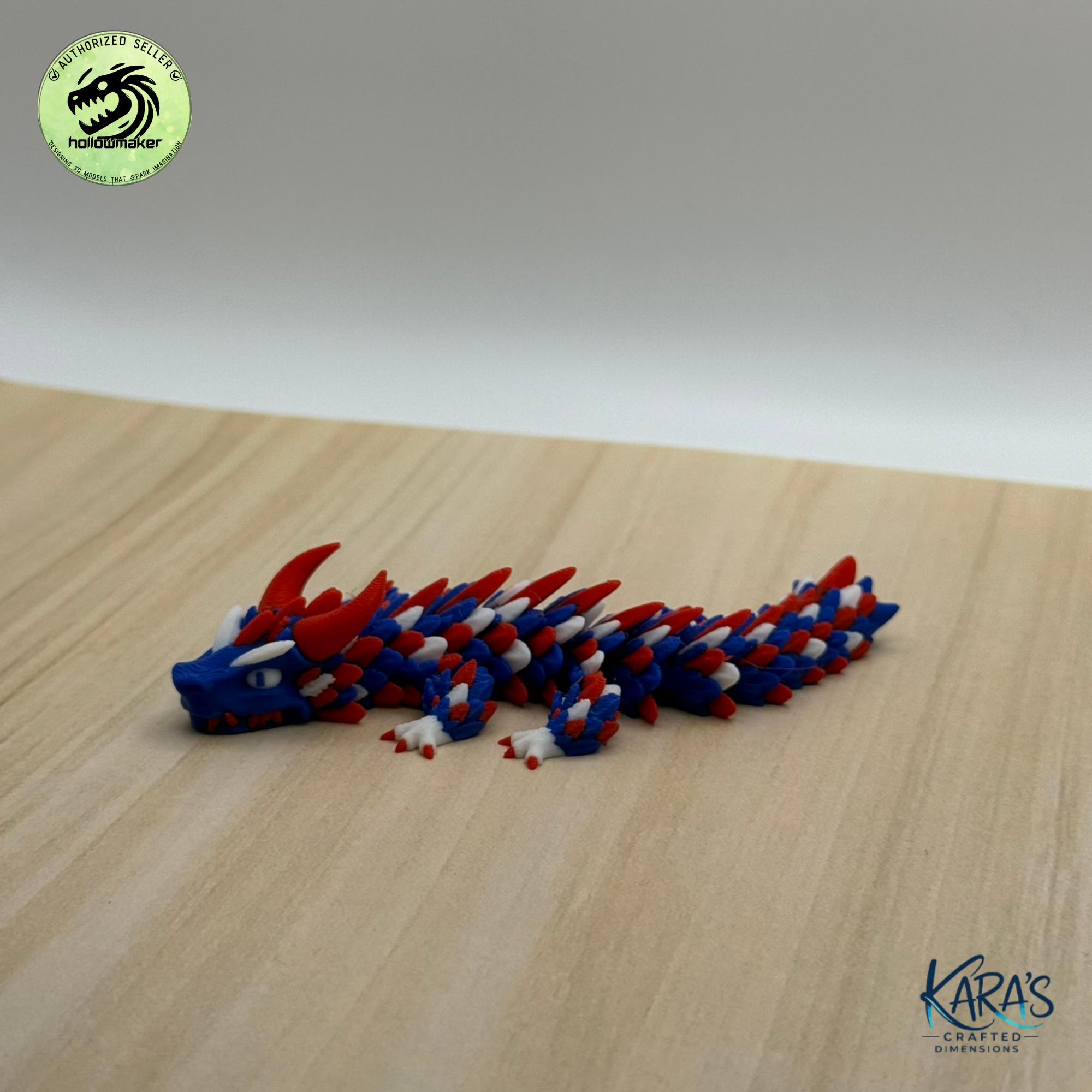 Patriotic Articulating Dragons Collection