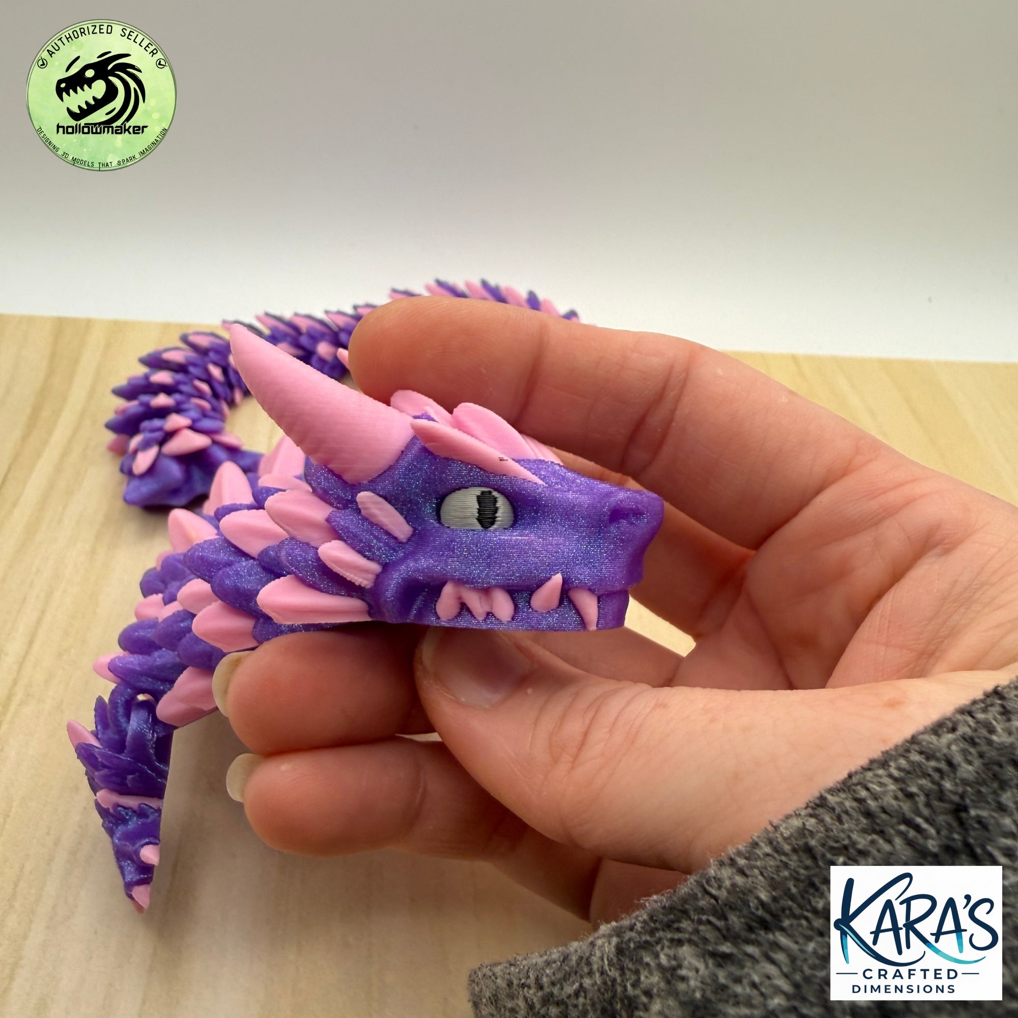 Articulating Dragon - 15" Long Multicolor
