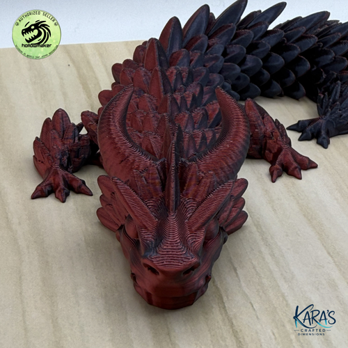 Articulating Dragon - 16" Long Single Color