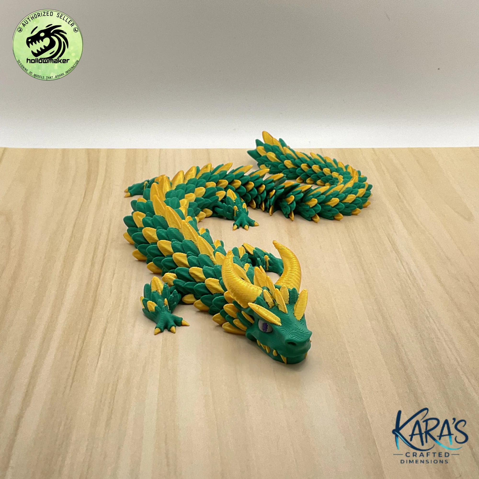 Articulating Dragon - 15" Long Multicolor