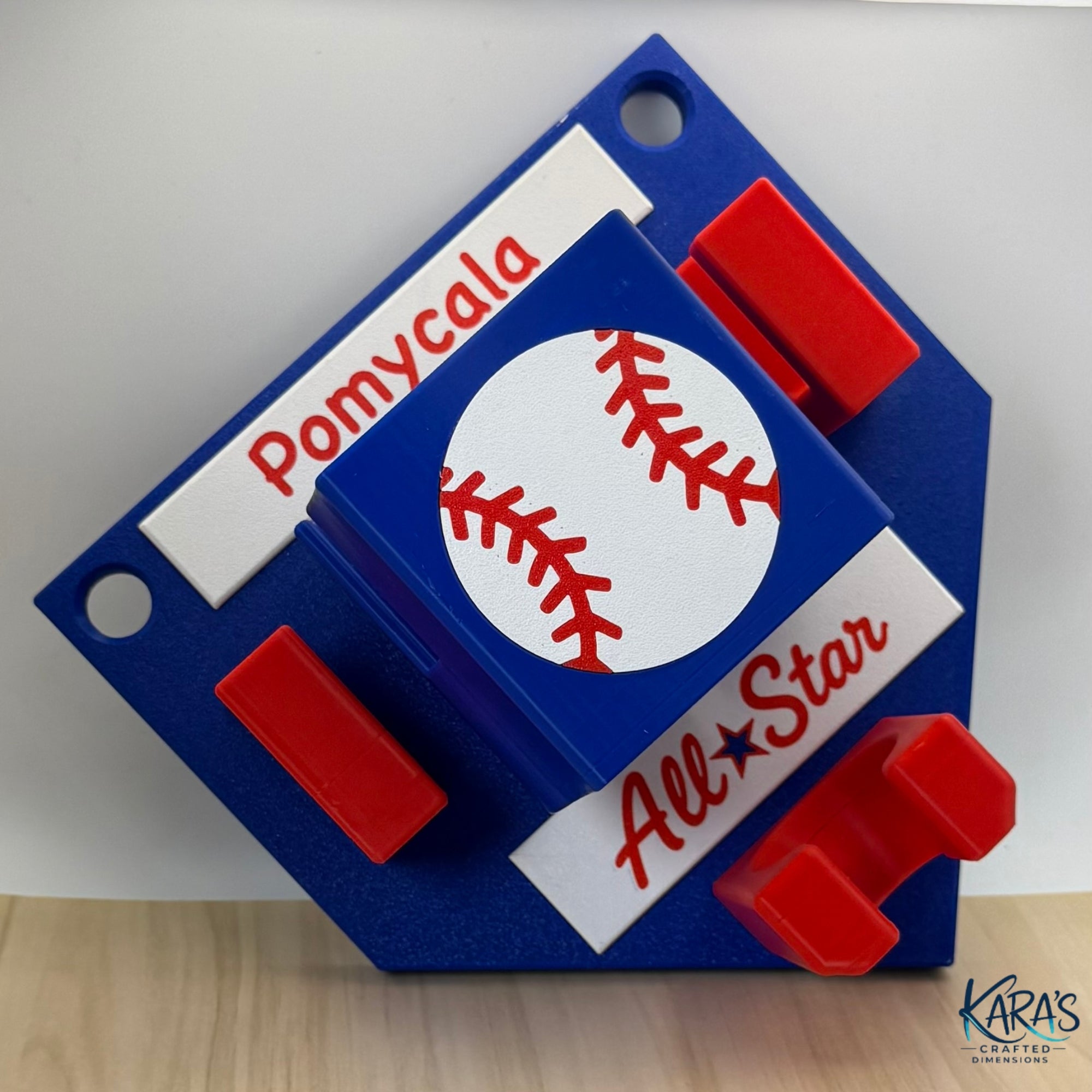 Personalized Softball / Baseball Fence Caddy